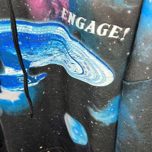 Our Universe Star Trek Enterprise Space Hoodie Size 2X Nwt Unisex - Picture 3 of 8